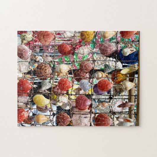 Sommerzeit Strand Muscheln Zypern Souvenir Puzzle (Horizontal)