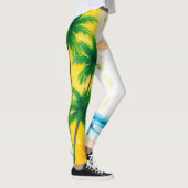 „Sommerzeit“-Stranddesign Leggings (Rechts)