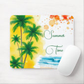 „Sommerzeit“-Stranddesign Mousepad (Mit Mouse)