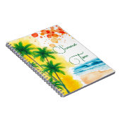 „Sommerzeit“-Stranddesign Notizblock (Rechte Seite)