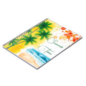 „Sommerzeit“-Stranddesign Notizblock (Linke Seite)