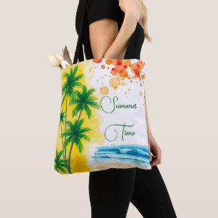 „Sommerzeit“-Stranddesign Tasche