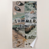 Sommerzeit Strandtuch (Vorderseite)