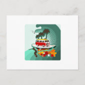 Sommerzeit Surfen! Postkarte (Vorderseite)