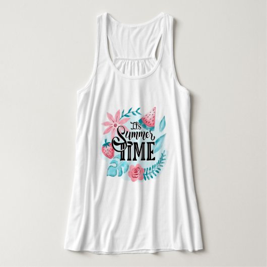 Sommerzeit Tank Top (Design Vorderseite)