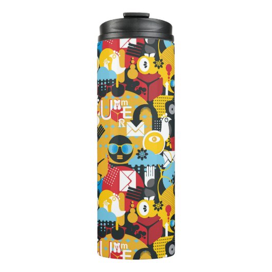 Sommerzeit Thermosbecher (Vorderseite)