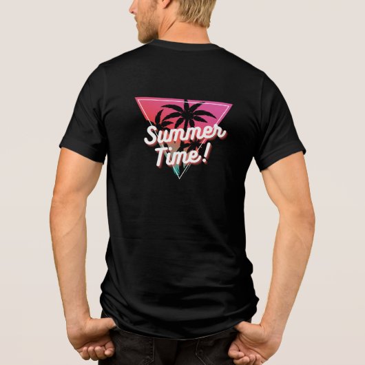 Sommerzeit Tri-Blend Shirt (Rückseite)