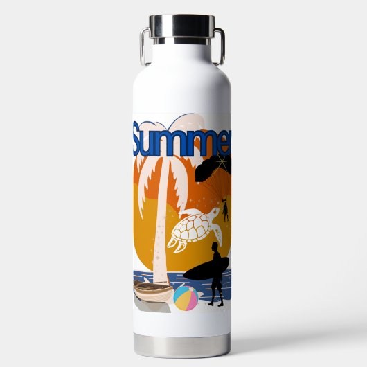 Sommerzeit Trinkflasche (Vorderseite)