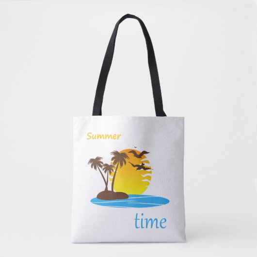 Sommerzeit, tropischer Sonnenschein, Tasche (Vorderseite)