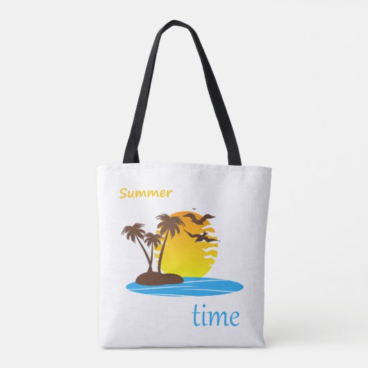 Sommerzeit, tropischer Sonnenschein, Tasche (Rückseite)