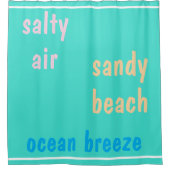 Sommerzeit Türkis Salty Air Duschvorhang (Vorderseite)