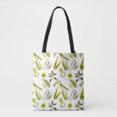 Sommerzeit Vintage Blumen Tasche (Vorderseite)