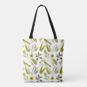 Sommerzeit Vintage Blumen Tasche (Rückseite)