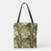 Sommerzeit Vintage Blumen Tasche (Rückseite)