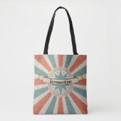 Sommerzeit Vintage Tasche (Text anpassbar) (Vorderseite)