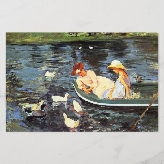 Sommerzeit (von Mary Cassatt) Briefpapier (Vorderseite)