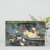 Sommerzeit (von Mary Cassatt) Briefpapier (Stehend Vorderseite)