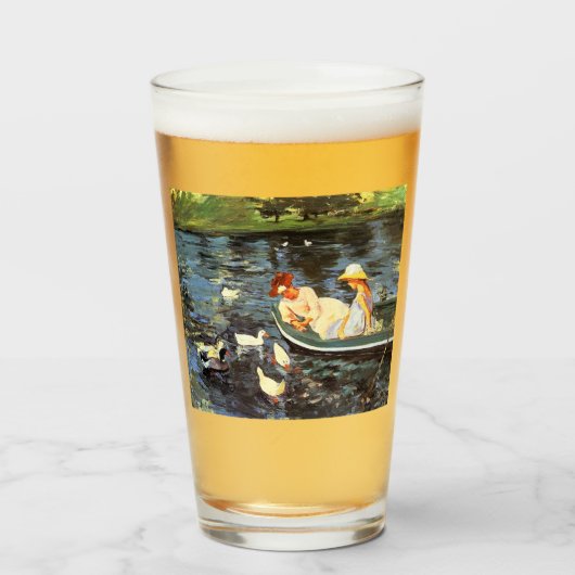 Sommerzeit (von Mary Cassatt) Glas (Vorne (Gefüllt))
