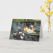 Sommerzeit (von Mary Cassatt) Karte (Gelbe Blume)