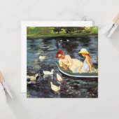 Sommerzeit (von Mary Cassatt) Karte (Vorderseite/Rückseite Beispiel)