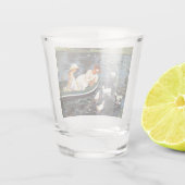 Sommerzeit (von Mary Cassatt) Schnapsglas (Rückseite)