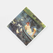 Sommerzeit (von Mary Cassatt) Serviette (Ecke)