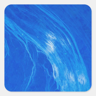 Sommerzeit von Ocean Blue Waves Quadratischer Aufkleber