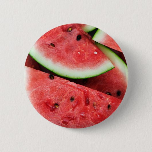 Sommerzeit Wassermelone Button (Vorderseite)