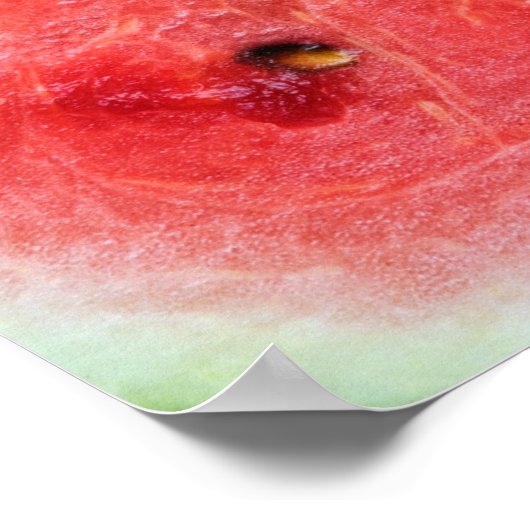 Sommerzeit Wassermelone Poster (Ecke)