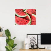 Sommerzeit Wassermelone Poster (Heimbüro)
