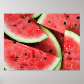 Sommerzeit Wassermelone Poster (Vorne)