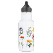 Sommerzeit-Wildblumen Edelstahlflasche (Rechts)