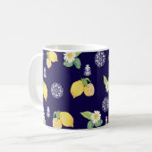 Sommerzeit Zitronen Kaffeetasse (Vorderseite Links)