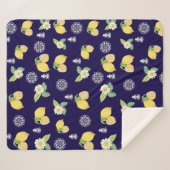 Sommerzeit Zitronen Sherpadecke (Vorderseite (Horizontal))