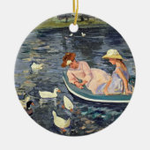 Sommerzeit zwei | Mary Cassatt Keramik Ornament (Vorne)