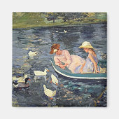 Sommerzeit zwei | Mary Cassatt Magnet (Vorne)