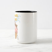 Sommerzeit Zweifarbige Tasse (Mittel)