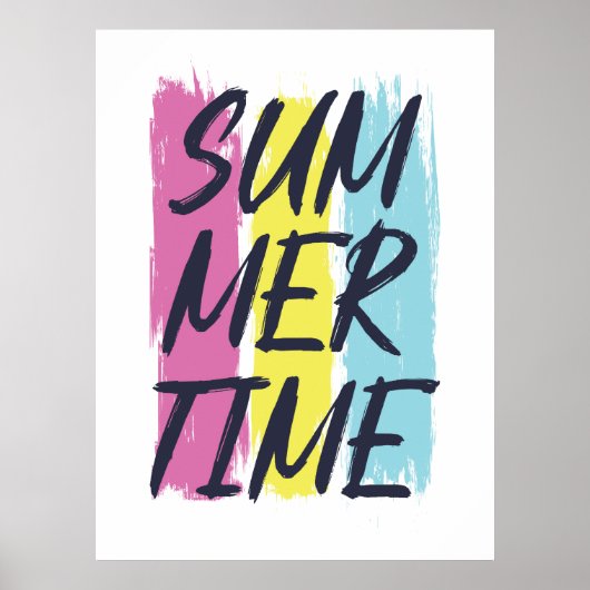 Sommerzeitgrafik. Poster (Vorne)