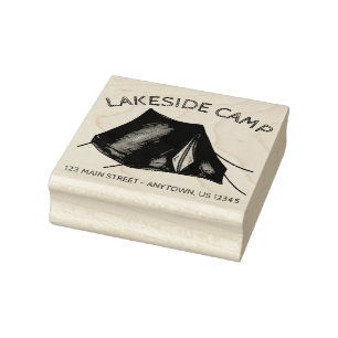 Sommerzelt-Campingplatz im Freien Adresse Gummistempel