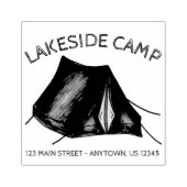 Sommerzelt-Campingplatz im Freien Adresse Gummistempel (Prägung)