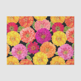 SommerZinnias mit Blumen Seidenpapier