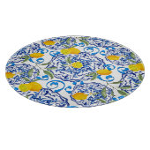 Sommerzitrus, boho, bohemiisch, floralmediterran  schneidebrett (Ecke)