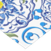 Sommerzitrus, boho, bohemiisch, floralmediterran tischdecke (Schrägansicht)