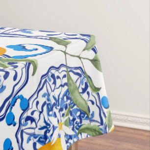 Sommerzitrus, boho, bohemiisch, floralmediterran tischdecke
