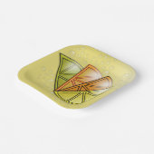 Sommerzitrus Bubbling Freude Pappteller (Gewinkelt)