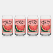 Sommerzustand Melone Retro-Fruchtkunst Dosenglas (Vorderseite)