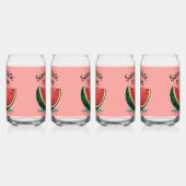Sommerzustand Melone Retro-Fruchtkunst Dosenglas (Links)