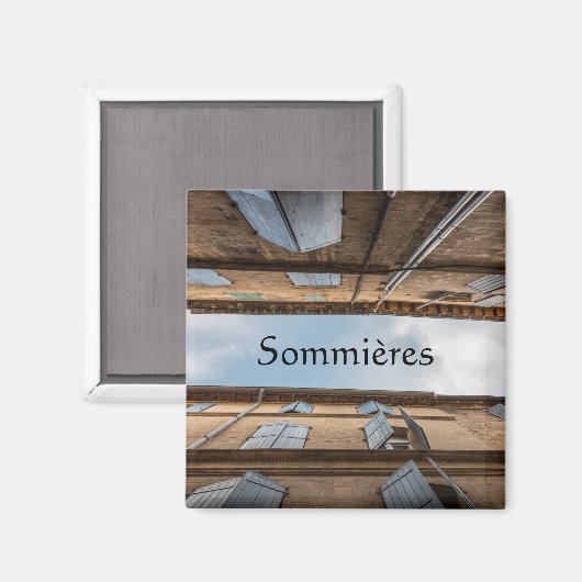 Sommieres - Frankreich Magnet (Vorderseite/Rückseite)
