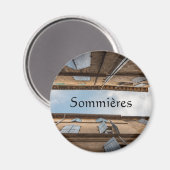 Sommieres - Frankreich Magnet (Vorderseite/Rückseite)