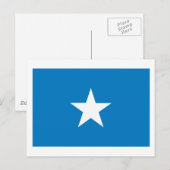 Somolia Flag Postcard Postkarte (Vorne/Hinten)